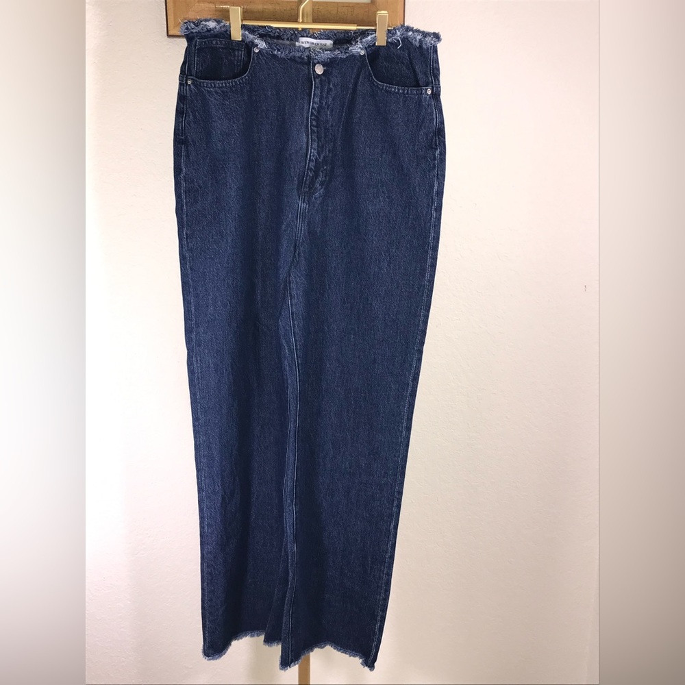 WE WORE WHAT, wide leg jeans. Size 32